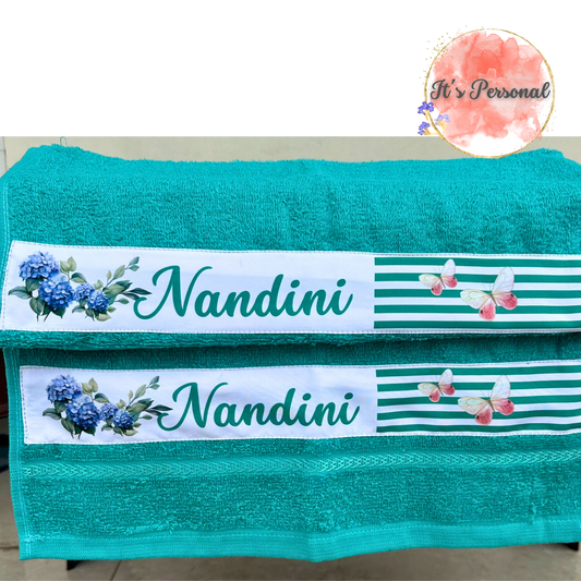 BUTTERFLY AND FLOWERS - TOWELS