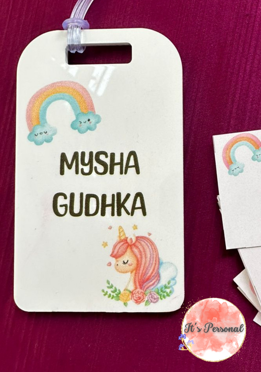 RAINBOWS AND UNICORN - LUGGAGE TAG