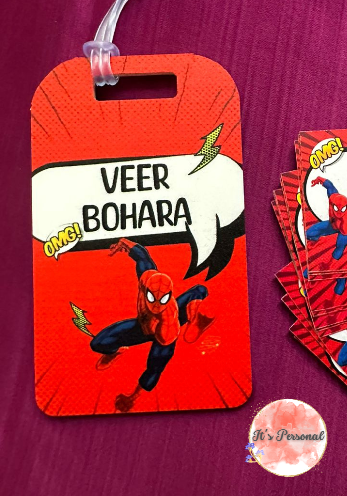 RED WEB HERO - LUGGAGE TAG