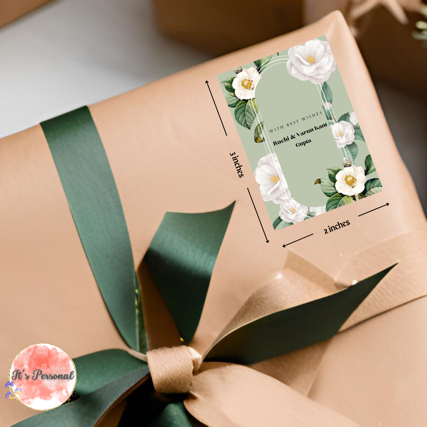 WHITE FLOWERS - GIFT TAGS (Pack of 30)