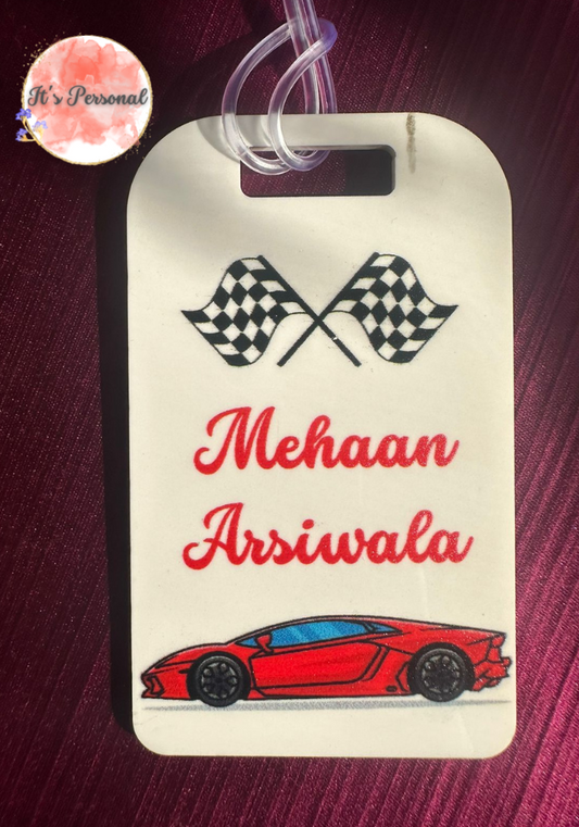 RACECAR - LUGGAGE TAG