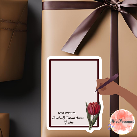 MAROON GARDEN - GIFT NOTECARD (Pack of 10)