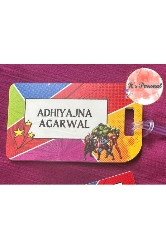 SUPERHERO TEAM - LUGGAGE TAG