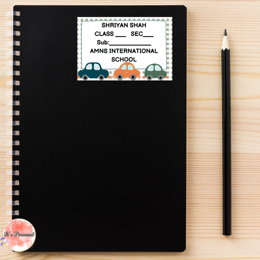 TRAFFIC JAM - BOOK LABELS (Pack of 30)